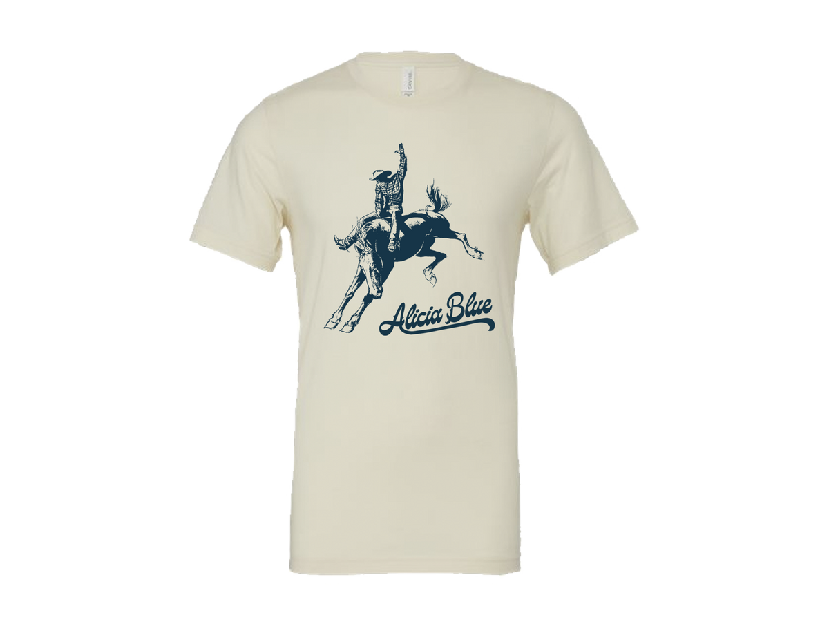 Alicia Blue Rodeo Shirt - Natural